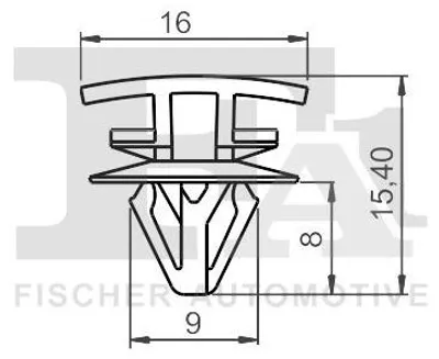 Obrázok produktu pre 5x FA1 Clip ozdobná / ochranná lišta 22-40040.5 pre RENAULT KANGOO (KC0/1)
