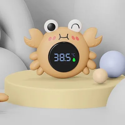 Obrázok produktu pre Digitálny kúpeľňový teplomer s bezpečnostným varovaním a automatickou funkciou pre nastavenie teploty vody, ideálny ako darček pre dospelých.