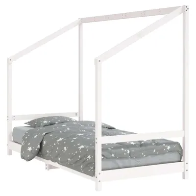 Immagine prodotto di vidaXL Letto per bambini bianco 90x190 cm in legno di pino massiccio