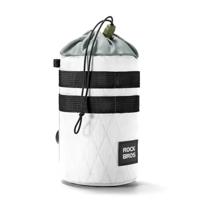 Produktbild von ROCKBROS Lenkertasche Fahrradtasche Flaschenhalter Trinkflasche 1,2L Weiß