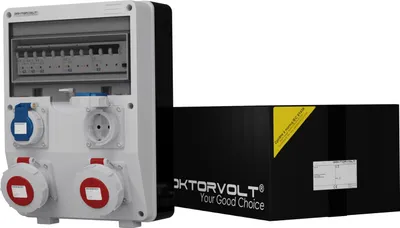 Produktbild von Stromverteiler TD-S/FI IP65 2x16A 2x230V Doktorvolt 2001