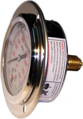 Image de Metalsub Compressor 63 Mm Manomètre à panneau Argent Argent One Size