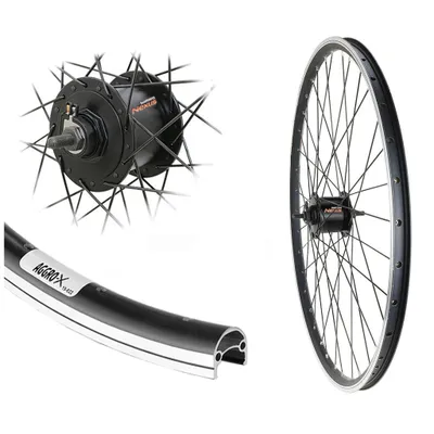 Produktbild von Aggro-X Vorderrad 28 Zoll Laufrad Hohlkammerfelge Shimano Nexus Nabendynamo 3 Watt schwarz