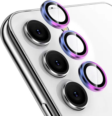 Produktbild von Für Samsung Galaxy S25 FE 5G Aluminium Schutz Ring Kamera + H9 Tempered Hart Glas Bunt