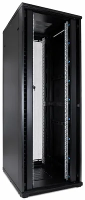 Imagen del producto de Armario servidor de 47 unidades de rack, de 19 pulgadas, con puertas dobles perforadas en la parte frontal y trasera (ancho x profundidad x altura): 800 x 800 x 2200 mm