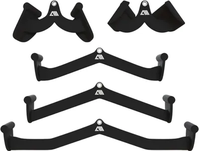 Produktbild von ATLETICA Ergo-Griffe | 5-er Set | ergonomische Griffe für maximale Kraftübertragung bei Zugübungen | gummierte Beschichtung