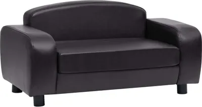 Produktbild von vidaXL Hundesofa Schwarz 80x50x40 cm Kunstleder