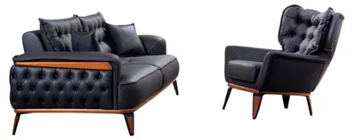 Immagine prodotto di Set da salotto divano a 3 posti + poltrona moderno confortevole elegante