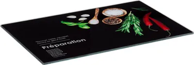 Image de Verre Schneidebrett 30x20cm "black edition" - 5 five simply smart
