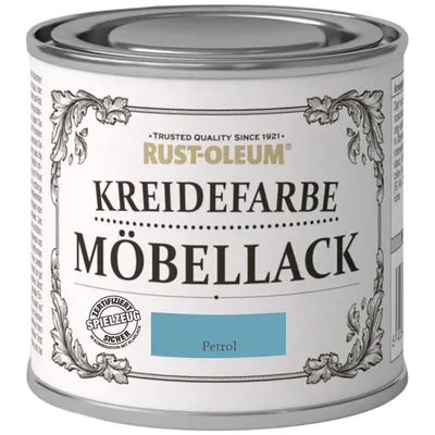 Produktbild von Rust Oleum Shabby Kreidefarbe Möbellack Petrol mattes Finish 125ml