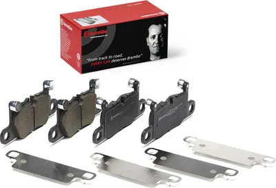 Produktbild von Bremsbelagsatz Scheibenbremse 16 mm BREMBO für u.a. PORSCHE TAYCAN