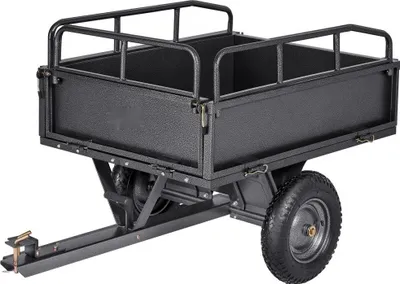 Immagine prodotto di Rimorchio ATV ribaltabile 142x76x70cm - Rimorchio ribaltabile per traino posteriore - Rimorchio ATV per uso esterno