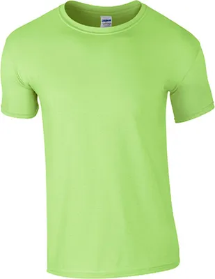 Produktbild von Gildan 64000 | Softstyle Herren T-Shirt modischer Kragen - Farbe: Mint Green - Größe: 3XL
