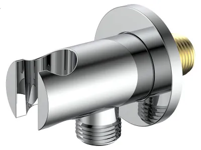 Produktbild von Avapax | Anschlusswinkel Mit Halterung - Chrom - G1/2 - Integrierter Halter - Unterputzmontage