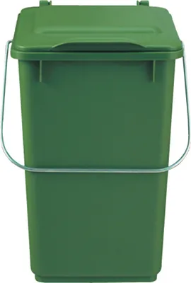 Produktbild von SULO Abfallsammler 10l Kunststoff braun mit Klappdeckel für Bioabfall - 1086533