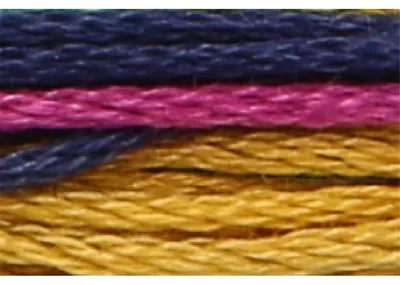 Image de Fil à broder Anchor Sticktwist Multi, 8 mètres, motif multicolore "harlequin", en coton, couleur 1375, 6 brins