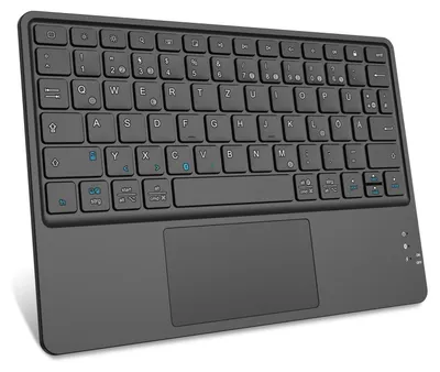 Zdjęcie produktu dla Bezprzewodowa klawiatura Bluetooth z touchpadem, kolor: czarny