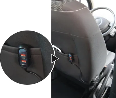 Produktbild von 5-Port-Autoladegerät für die Rückbank
