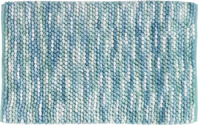 Produktbild von WENKO Bade Matte Teppich Bad Vorleger Dusche WC 60 x 90 cm Urdu Blau Accessoires