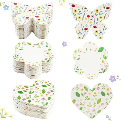 Productafbeelding van Wenskaarten van zaadpapier 30 stuks - handgemaakt - plantbaar bloemenzaad - perfect voor bruiloften - m-winkel