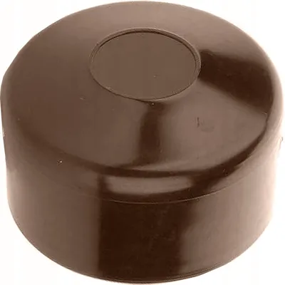 Produktbild von LogistSystem - 10x Zaunpfahlkappe rund 42 mm - Zaunkappen - Braun - Pfostenkappe Pyramide Rund - Zaunpfostenkappen - Zaunabdeckung - Pfahl Deckel - Rohrkappen aus Kunststoff