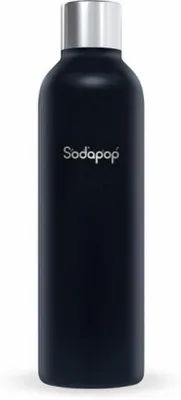 Produktbild von SODAPOP Edelstahlflasche 750ml schwarz für Logan und Cooper Pro