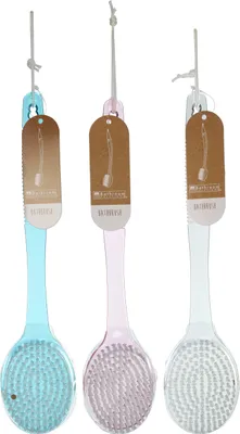 Image de 1 x brosse de bain env. 34 cm, plastique, 1 parmi 3 couleurs