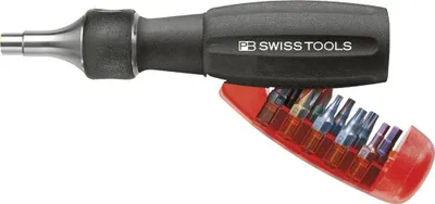 Produktbild von Swiss Tools Magazin-Bithalter lang 10-teilig mit Ratsche