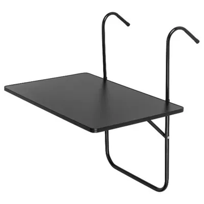 Produktbild von Livarno Home Balkon Hängetisch Klappbar Höhenverstellbar 60x40 cm Schwarz