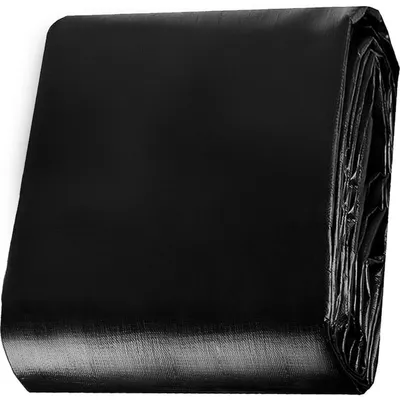 Zdjęcie produktu dla Plancha ochronna, 150 g/m², wytrzymała, wodoodporna, odporna na rozdarcia, 1,5 x 3 metry, czarna