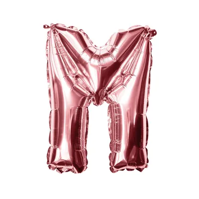 Produktbild von Oblique Unique Folien Luftballon Buchstabe M Geburtstag JGA Hochzeit Party Deko Ballon - roségold