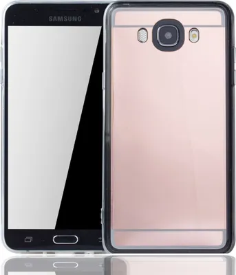 Produktbild von Samsung Galaxy J7 2016 Handy Hülle Spiegel Mirror Soft-Case Schutz-Cover Rose Gold