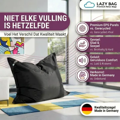 Imagen del producto de Saco de arena XL, con capacidad de 250 litros, dimensiones 160x120 cm, ideal para jardín y camping