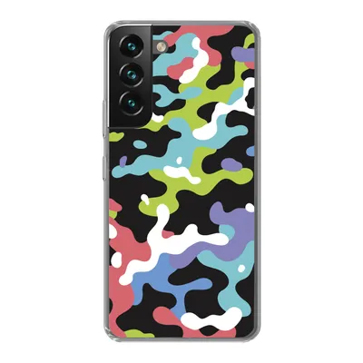 Produktbild von MuchoWow® Handyhülle Schutzhülle Hülle für Samsung Galaxy S22 Plus Buntes Camouflage-Muster Silikon Softcase Handy Hülle - Schutzabdeckung