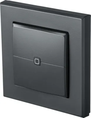 Produktbild von HOMEMATIC Wandtaster, 2-fach, anthrazit, 1 Stk.