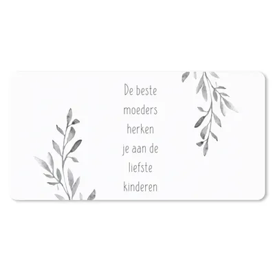 Produktbild von MuchoWow® Mauspad Mousepad Sprichwörter - Zitate Die besten Mütter haben die süßesten Kinder - Muttertag - Geschenk für Mama - schwarz-weiß 60x30 cm - Mousepads - Maus Mat - Pad - Mausunterlage - Nachhaltig
