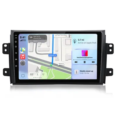 Produktbild von Hexinex 9 Zoll Autoradio Android 15 CarPlay Android Auto 4+64GB für Suzuki SX4 (2006–2013) Sedici (2005–2014) GPS Navi WIFI Bluetooth FM RDS USB