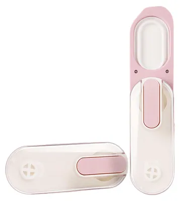 Produktbild von Zimilo Tragbare Hundetrinkflasche mit faltbarem Silikon Napf, auslaufsicher, 180° drehbar, BPA frei, Reise Wasserflasche für Hunde und Katzen, Rosa