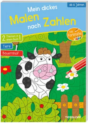 Obrázok produktu pre TESSLOFF Moja hrubá maľovanka podľa čísel pre deti od 6 rokov