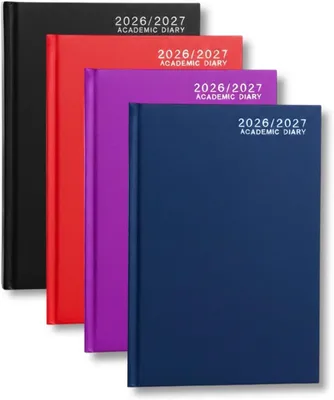 Produktbild von Akademischer Tagesplaner A4, Hardcover, 2026-2027, Wochenübersicht, für Studenten und Dozenten
