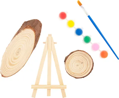 Produktbild von Holz zum Bemalen + Farben Mini Staffelei Bausatz