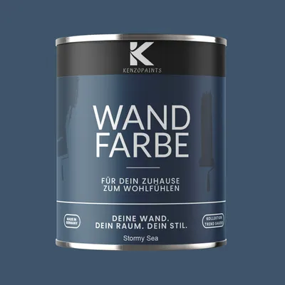 Produktbild von Kenzopaints 750ml Wandfarbe Designfarbe Innenfarbe - Stormy Sea