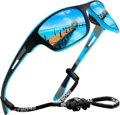 Zdjęcie produktu dla Okulary przeciwsłoneczne polaryzacyjne - okulary do jazdy nocą - do jazdy na rowerze - do aktywności na świeżym powietrzu - ochrona UV400 - rama TR90 - czarne