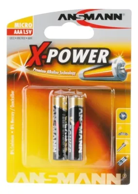 Produktbild von ANSMANN Micro AAA Alkaline X-Power Batterie Longlife Alkalibatterie 2er Pack
