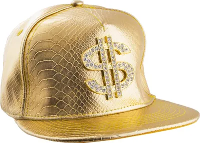 Produktbild von Goldenes Basecap mit Dollar Zeichen