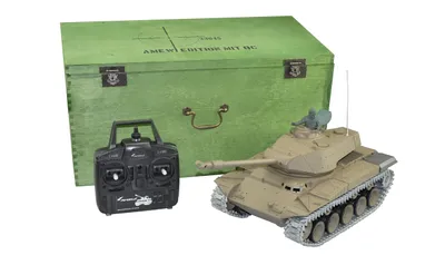 Produktbild von Amewi RC Panzer 1:16 Walker Bulldog M41 R&S/2.4GHZ Metallketten/Metallgetriebe/QC