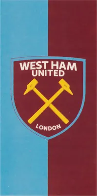 Obrázek produktu pro West Ham United FC - Osuška, Crest TA10962 (140 cm x 70 cm) (nebesky modrá/vínově červená)