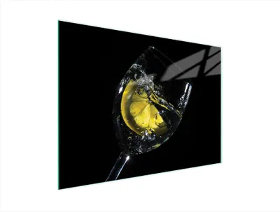 Produktbild von Hygienisches und leicht zu reinigendes Glas-Schneidebrett mit Wein-Motiv, 40x30 cm