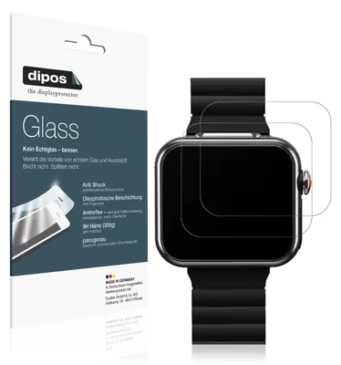 Produktbild von 2x Schutzfolie für Vtech Kidizoom Smartwatch Max matt - Anti-Shock 9H Folie dipos Glass Kunststoffglas