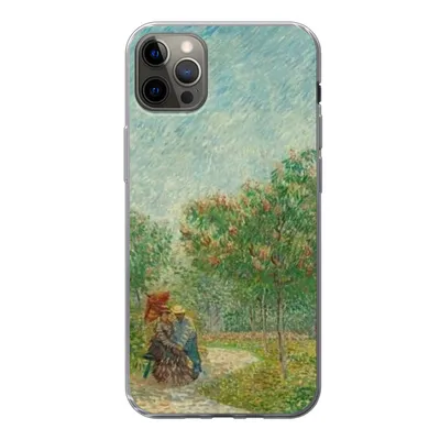 Produktbild von MuchoWow® Handyhülle Schutzhülle Hülle für iPhone 12 Pro Max Garten mit Liebenden - Vincent van Gogh Silikon Softcase Handy Hülle - Hartschale
